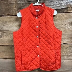 Lizgolf vest, Orange, Med, snap front